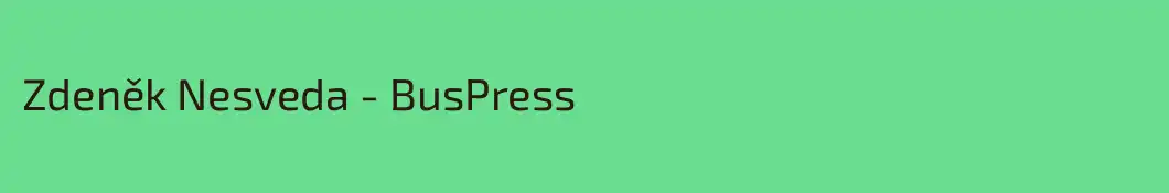 Zdeněk Nesveda - BusPress